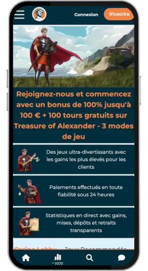 Ouvrir le site d'Alexander Casino